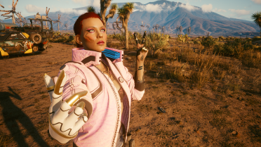 Alt's cyberware palm and Evelyn's golden fingertips