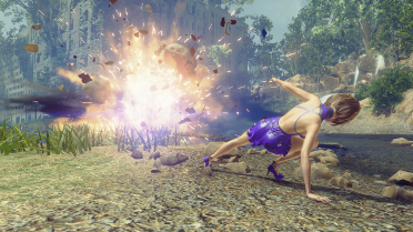 Tifa's Purple Dress as 2B's Revealing Outfit