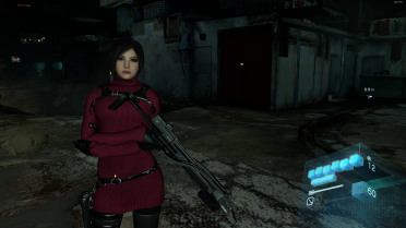 RE4 Remake Version Ada Wong Sweater with Black Stockings Full Main Story Mod