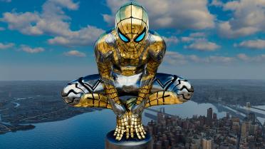 Gold and Steel for Iron Spider Suit 3 Versions