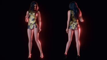 Claire Dragon Dress - Pack